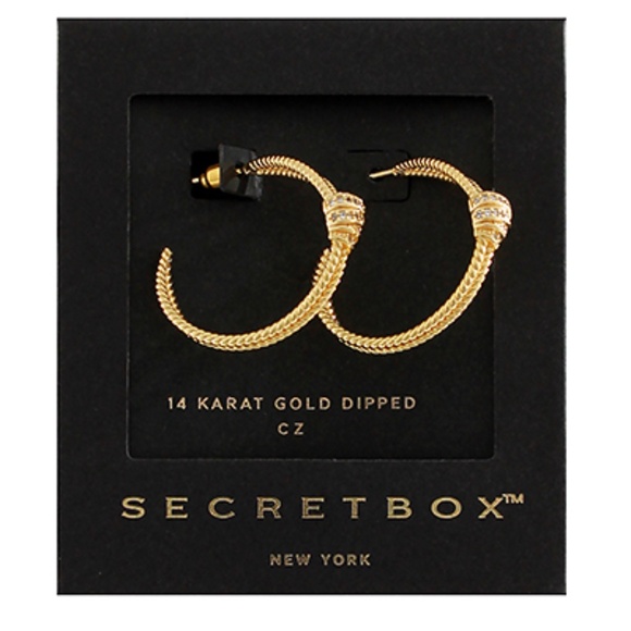 Layered & Accented Pave CZ Hoops